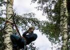Организация страховочной точки на соседнем стволе Организация страховочной точки на соседнем стволе